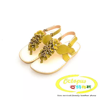 Octapus花之舞牛皮輕量氣墊鞋-繽紛綠18繽紛綠