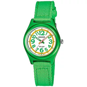 CASIO KID歡樂色彩童趣兒童腕錶-綠