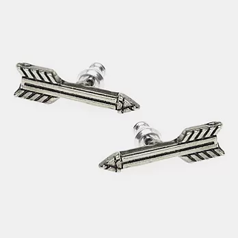 House of Harlow 1960 古董箭造型銀色耳環 Antiqued Arrow Stud Earrings