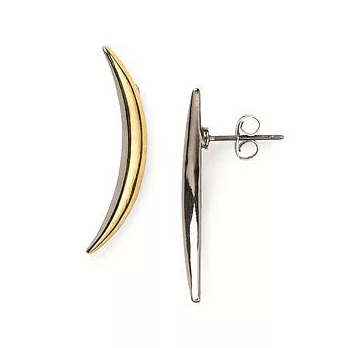 House of Harlow 1960 月亮立體造型金銀雙色耳環 Sun and Moon Earrings