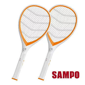 【聲寶SAMPO】LED三層充電式電蚊拍/捕蚊拍ML-B1301HL(2入)