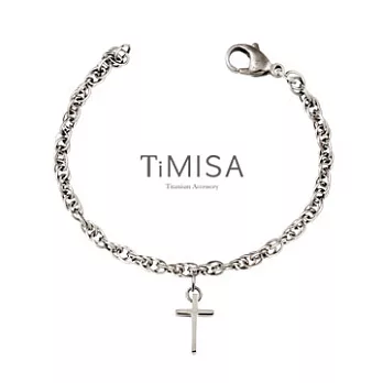 TiMISA 《承諾十字》純鈦手鍊