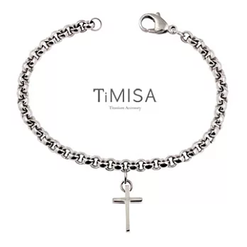 TiMISA 《簡約十字(S)》純鈦手鍊(S)