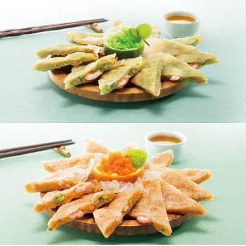 【阿旺澄】月亮蝦餅4入(珍珠魚卵*2片+哇沙米*2片)