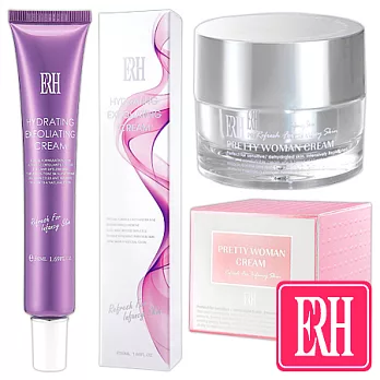 【ERH】女人霜超值組(柔敏保濕24女人霜35g+亮透肌角質拋光霜50ml)