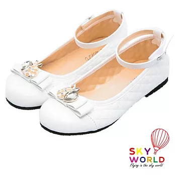 Sky World白雪小公主手工娃娃鞋-純潔白18.5純潔白