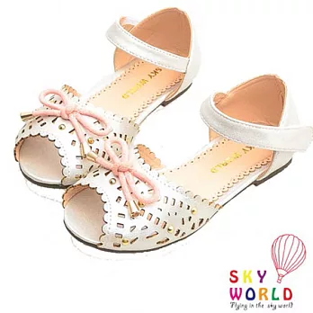 Sky World甜心閃亮舞會手工涼鞋-星光銀28星光銀