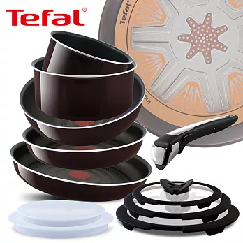 【Tefal】法國特福第五代巧變精靈系列紅莓十一件組