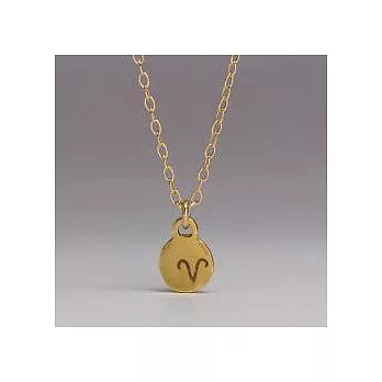 GORJANA 美國品牌 Aries Necklace 牡羊座 項鍊 925純銀鑲18K金