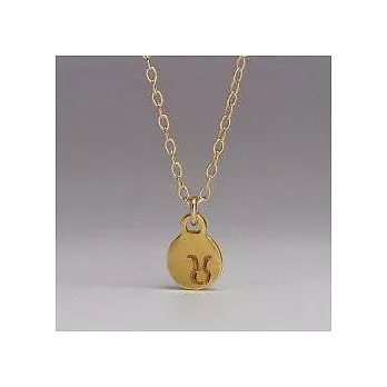 GORJANA 美國品牌 Taurus Necklace 金羊座 項鍊 925純銀鑲18K金