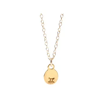 GORJANA 美國品牌 Gemini Necklace 雙子座 項鍊 925純銀鑲18K金