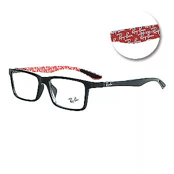 Ray Ban 經典打印Carbon碳纖雙層光學眼鏡 #8901F-5263