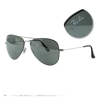 Ray Ban 薄鋼飛官型太陽眼鏡 灰框-綠#3513-154/6G