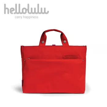 HelloLulu 15吋筆電手提包(尼龍帆布紅)