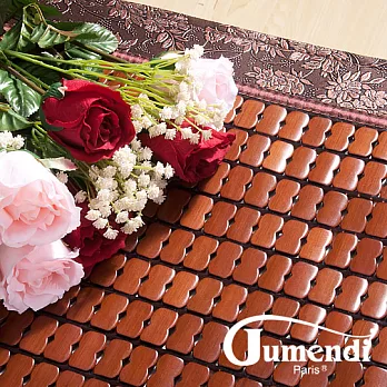 【Jumendi-黑鑽系列】頂級專利包邊冰涼碳化麻將蓆-加大