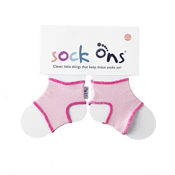 Sock ons 黏踢踢襪帶6-12m粉紅