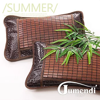 【Jumendi-黑鑽系列】頂級冰涼碳化麻將茶枕-2入