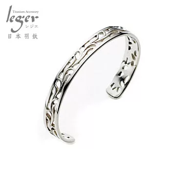 leger日本羽鈦《新古典(L)》純鈦手環