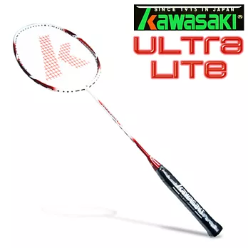 Kawasaki Ultra LITE 奈米碳纖維超輕羽球拍(紅)