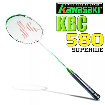 Kawasaki KBC580 碳纖維超輕羽球拍(綠)