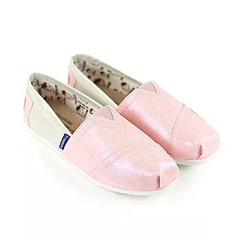 ◤Green Phoenix◥柔色珠光兒童帆布懶人鞋29粉紅色