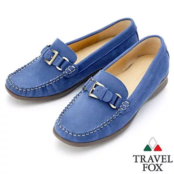 Travel Fox SOFT-1.5＂麂皮舒適氣墊鞋914353-47-35藍色