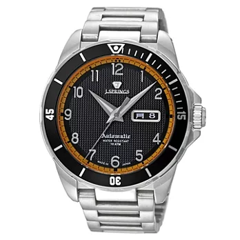 【J.SPRINGS】Authentic Sports自動上鍊機械錶款 (銀/黑/黃 JSBEB075)