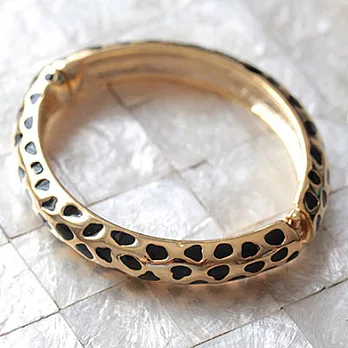 Kenneth Jay Lane 好萊塢巨星名媛最愛 動物經典手環 亮金黑豹斑點