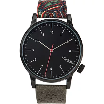 KOMONO WINSTON GALORE 個性混搭錶款-變形蟲x牛津雕花 /41mm變形蟲x牛津雕花