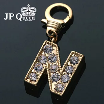 【JP Queen New York】訂製典藏系列-愛情生日密碼鑽飾墜飾-數字N2銀色