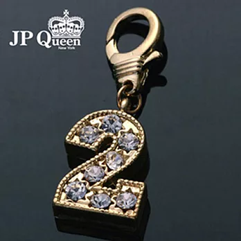 【JP Queen New York】訂製典藏系列-愛情生日密碼鑽飾墜飾-數字22銀色