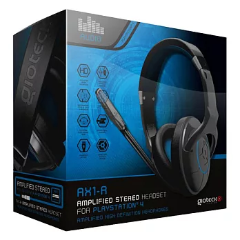 Gioteck PS4 專用 AX1-R 有線耳機麥克風