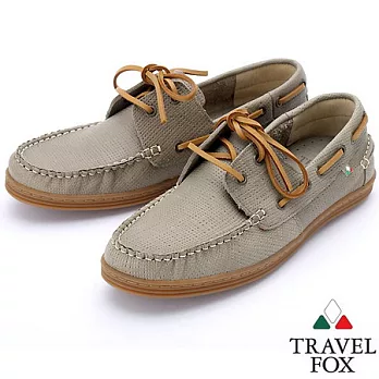 Travel Fox 織紋帆船鞋913605-13-39灰色