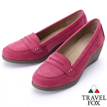 Travel Fox 2＂麂皮舒適鞋913824-19-35紫色