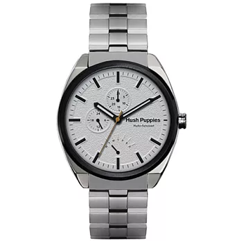 Hush Puppies型男品味潮流腕錶-46mm白色
