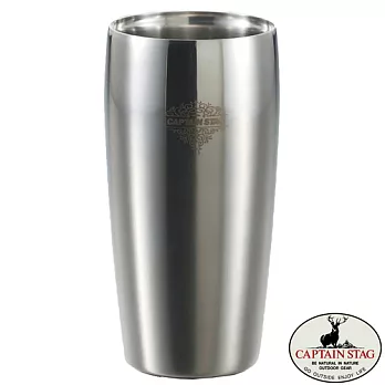 【日本鹿牌】真空二重啤酒杯450ml#UE-3202