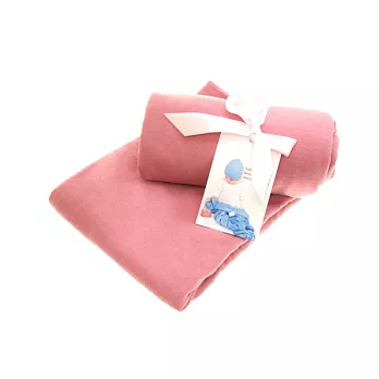 紐西蘭baby love merino美麗諾嬰兒包巾／隨身被巾(素面單件組)玫瑰粉紅