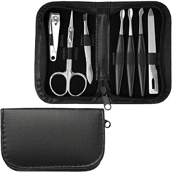 《VOYAGER》書扉拉鍊修容組(黑)