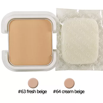 CLINIQUE倩碧 勻淨光透柔潤粉餅SPF25/PA+++(10g)#63 fresh