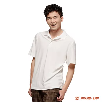 【FIVE UP】經典素面POLO杉-男M經典白