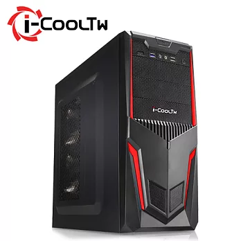 i-cool TW 無極鬥士電腦機殼(Q2)黑紅色