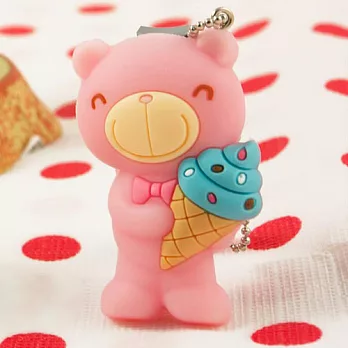巧克力熊 甜筒隨身指甲刀-粉色