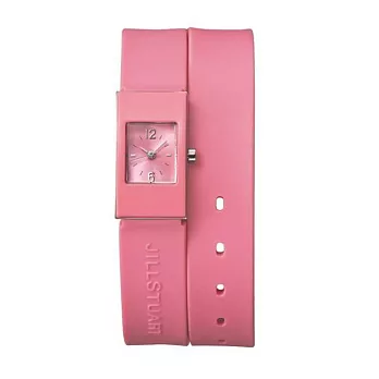 【JILL STUART】Loves&Supports系列簡約矽膠手環錶款 (粉 JISILDU003)
