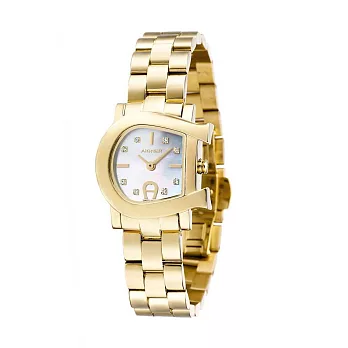 【AIGNER】愛格納GENUA DUE系列馬蹄經典時尚錶款 (金AGA31632)