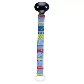德國Sigikid奶嘴鍊-粉藍Pacifier strap blue