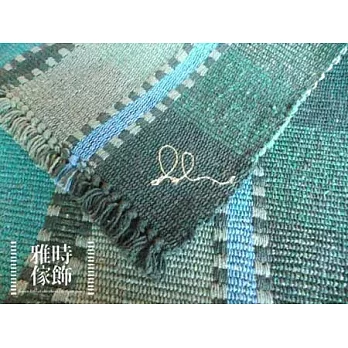 [雅時傢飾] 義大利進口純棉地毯 MIXER 55x140cm綠色