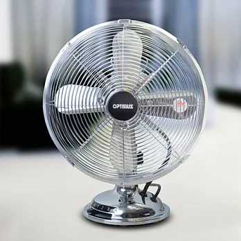 OPTIMUS 精品家電12吋復古風古典桌扇 ( 星辰銀 ) HF-6121