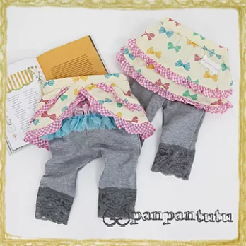 Panpantutu 甜心蝴蝶-兩件式褲裙(黃)