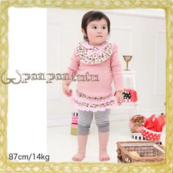 Panpantutu 甜心花豹-兩件式褲裙(灰)