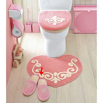【cecile雜貨】粉系花紋浴廁用拖鞋粉紅色